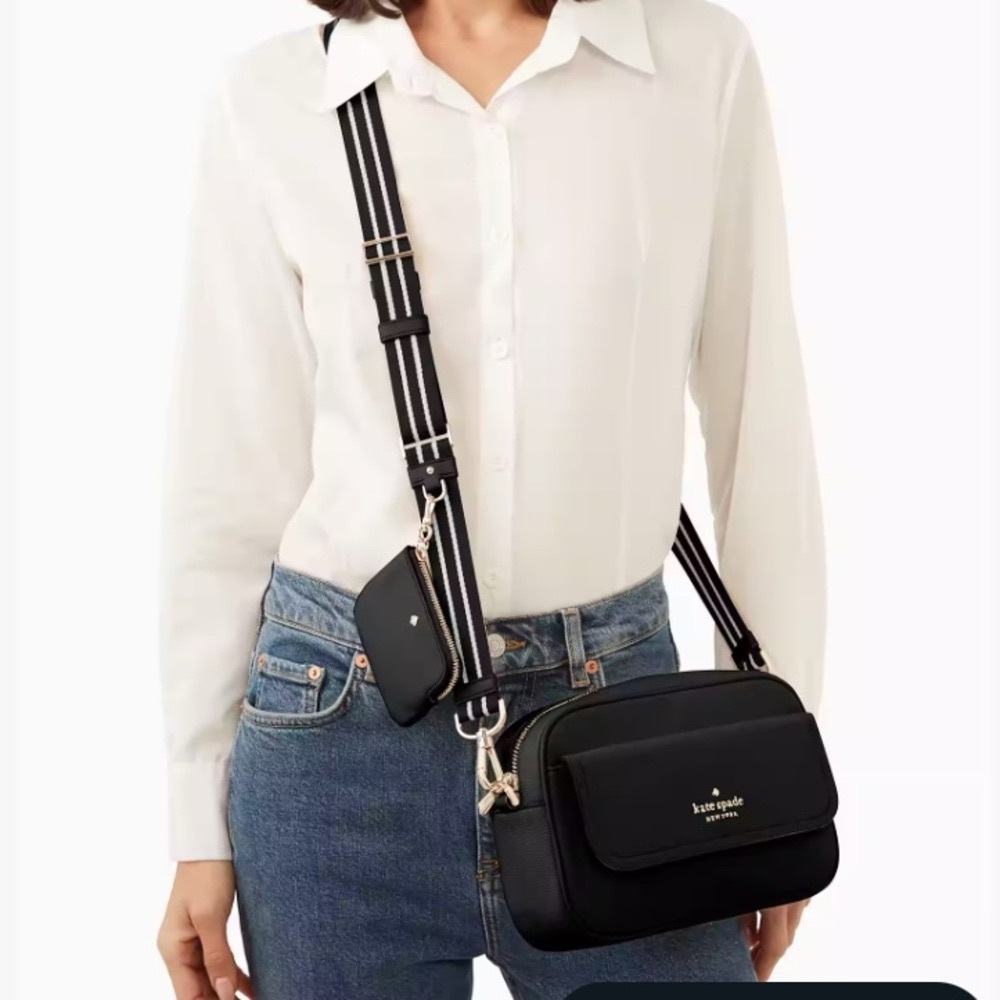 Kate Spade Rosie Pebbled Leather Flap Camera Bag